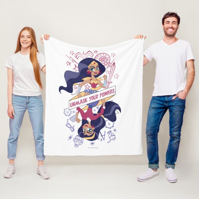 Cobertor De Velo Mulher Maravilha Desmascarar Seus Poderes (In Situ)