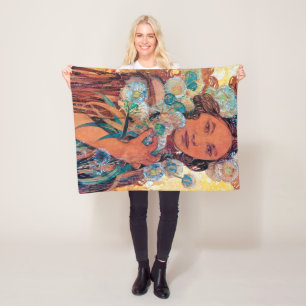 Cobertor De Velo Mulher Nativa Americana, Mucha
