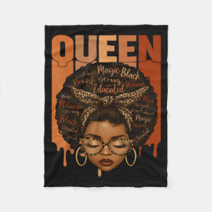 Cobertor De Velo Mulher Negra Educada Mês da História Negra Forte G