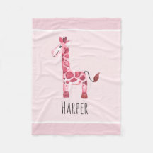 Mulher: Safari Girafa e Nome Cute Pink