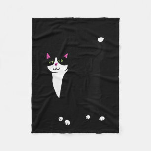 Cobertor De Velo Mulher Tuxedo Cat Mãe Bonita Vídeo