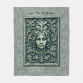 Cobertor De Velo Mulher Verde - Pedra