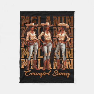 Cobertor De Velo Mulheres Africanas Melanina Cowgirl Swag História