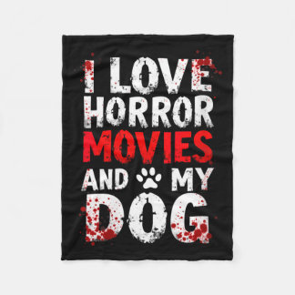 Cobertor De Velo Mulheres Amam Filmes de Terror Cachorro Halloween 