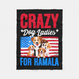 Cobertor De Velo Mulheres De Cachorro Para Kamala Harris Presidente