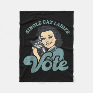Cobertor De Velo Mulheres De Gato Sem Filhos Vote Kamala Harris 202
