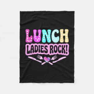 Cobertor De Velo Mulheres do almoço rock equipe da senhora do almoç