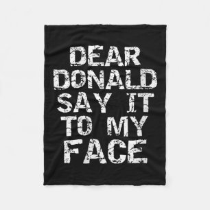 Cobertor De Velo Mulheres Engraçadas Caro Donald Diga Isso À Minha 