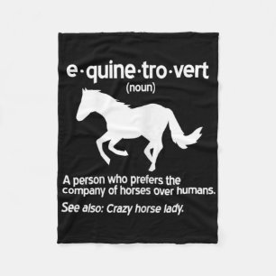 Cobertor De Velo Mulheres - Equinetrovert Definition Equine Horse L