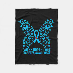Cobertor De Velo Mulheres Faith Esperam Amor Diabetes Conscientizaç