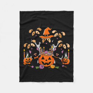 Cobertor De Velo Mulheres Feliz Halloween Cachorro Fantasma Hallowe