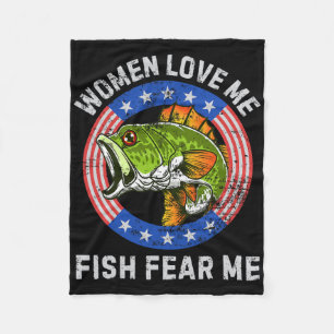 Cobertor De Velo Mulheres Me Ama Peixe Me Teme Por Pescar Humor Vin