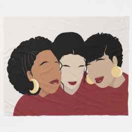 Cobertor De Velo Mulheres Negras, Amigos Irmãs