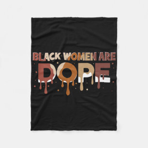 Cobertor De Velo Mulheres Negras São Droga Mês da História Negra Or