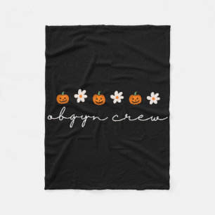 Cobertor De Velo Mulheres Obgyn Enfermeira Pumpkins Fantasma Hallow