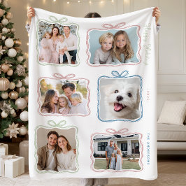 Cobertor De Velo Multi Photo Christmas Gift