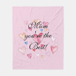 Cobertor De Velo Mum You're the Best Mother's Day