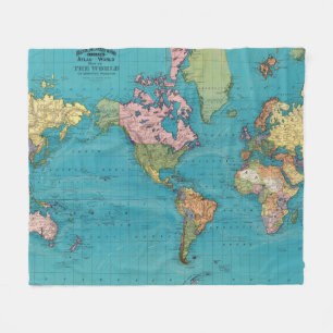 Cobertor De Velo Mundo, a projeção de Mercator