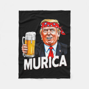 Cobertor De Velo Murica Faça O Natal Grande Novamente Engraçado Tru