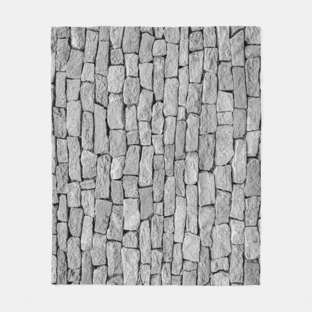Cobertor De Velo Muro de pedra cinza, fundo abstrato. (Frente)