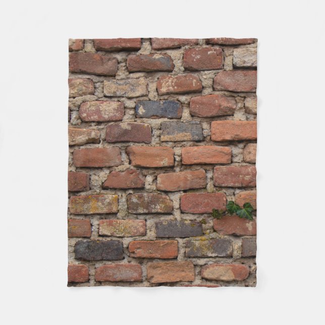 Cobertor De Velo Muro de tijolo castanho (Frente)
