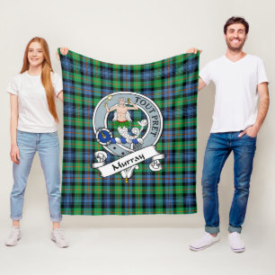 Cobertor De Velo Murray Dysart, do antigo Crachá Clã Atholl Tartan