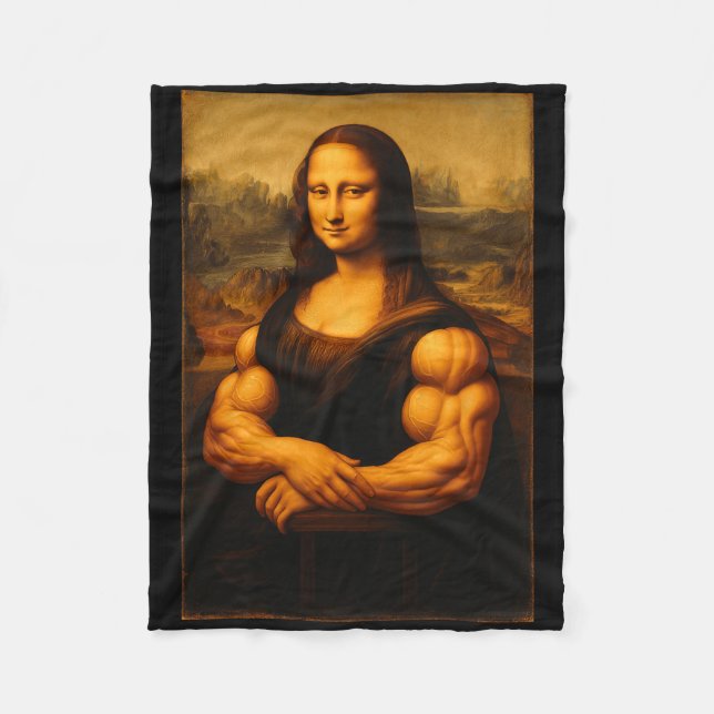 Cobertor De Velo Muscle Mona Lisa Bodybuilding Gym E (Frente)