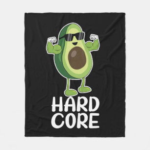 Cobertor De Velo Muscular Hardcore Avocado Funny