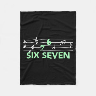 Cobertor De Velo Música Musical Engraçada 67 Meme Gíria Seis Sete M