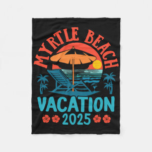 Cobertor De Velo Myrtle Beach Vacation 2025 Souvenir Matching Famil
