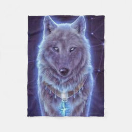 Cobertor De Velo Mystic Wolf
