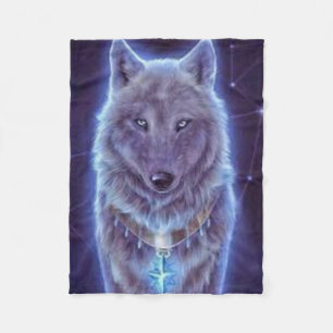 Cobertor De Velo Mystic Wolf