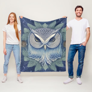 Cobertor De Velo Mystical Fantasy Forest Owl