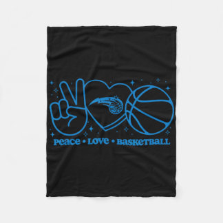 Cobertor De Velo N Orlando Magic Paz Amor Esqueleto 