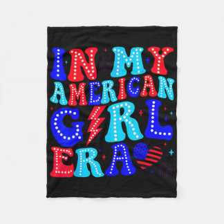 Cobertor De Velo Na Minha Era de Garota Americana Retro 4 de Julho