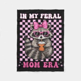 Cobertor De Velo Na minha mãe liberal Era Raccoon Shirt Racoon ama
