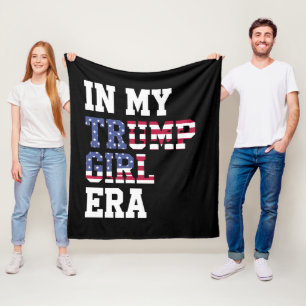 Cobertor De Velo Na minha Trump Girl Era US 47th Presidente