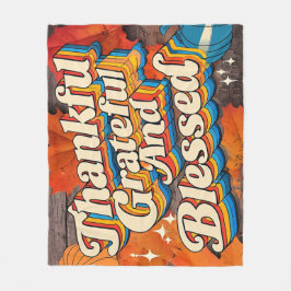 Cobertor De Velo Na moda abençoado, Grata Ação de Graças