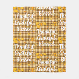 Cobertor De Velo Na moda abençoado, grato, Ação de Graças