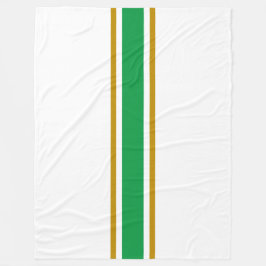 Cobertor De Velo Na moda Kelly Green Brown Racing On White