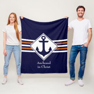 Cobertor De Velo NA MODA NAUTICAL Fixado em Cristo PERSONALIZÁVEL