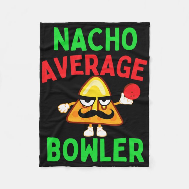 Cobertor De Velo Nacho Average Bowler Cinco De Mayo Boliche Mexican (Frente)