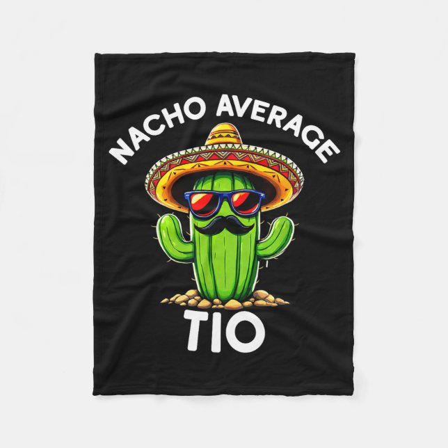 Cobertor De Velo Nacho Average Tio _ Spanish Uncle Funny Espanol Sa (Frente)
