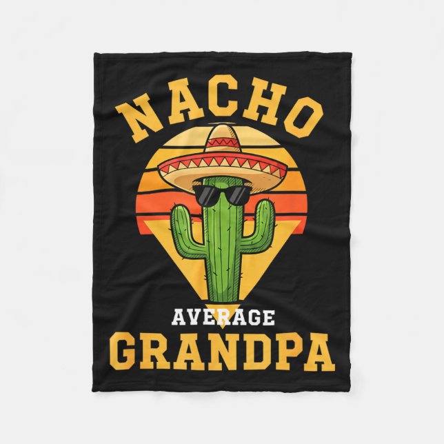 Cobertor De Velo Nacho avô médio cômico cactus sombrero cincoN (Frente)