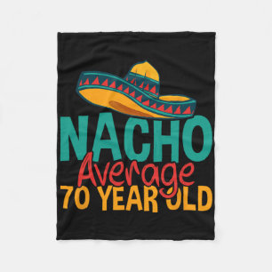 Cobertor De Velo Nacho Idoso Médio de 70 Anos Cinco De Mayo 70º Ani