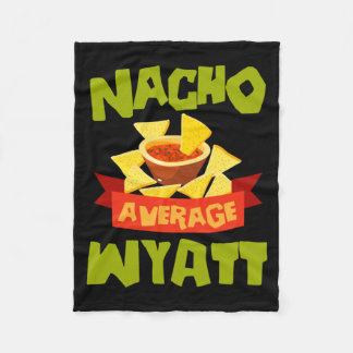 Cobertor De Velo Nacho Médio Wyatt Aniversário Divertido Personaliz