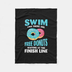 Cobertor De Velo Nadar Amo - Natações Como Re São Rosquinhas Liv