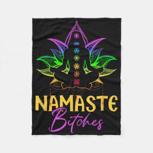 Cobertor De Velo Namaste B Tches Sarcasmo Espiritual Zen Amante de