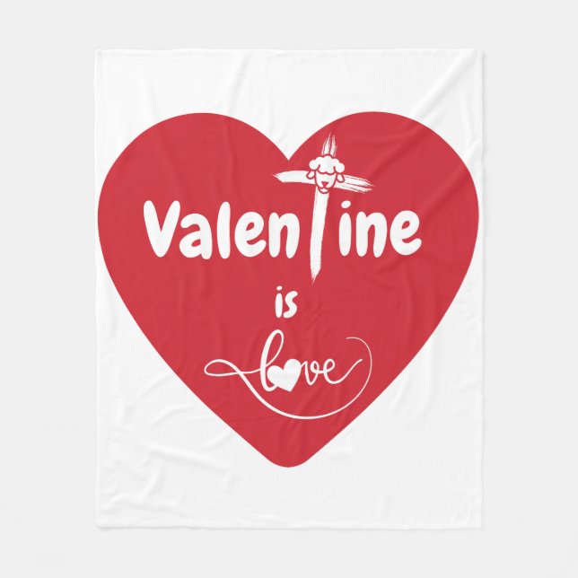 Cobertor De Velo Namorados É Amor Fleece (Frente)