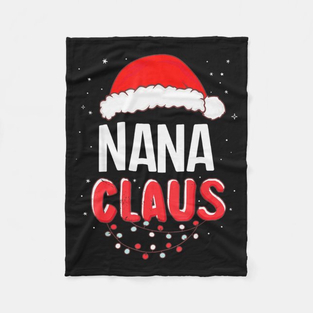 Cobertor De Velo Nana Santa Claus Christmas Matching Costume  (Frente)